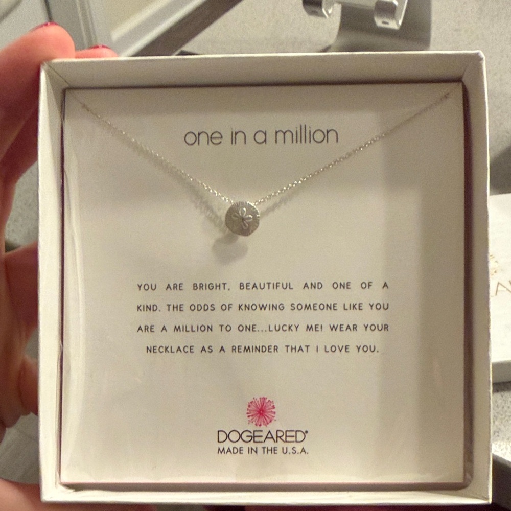 Dogeared Silver 'One in a Million' Necklace